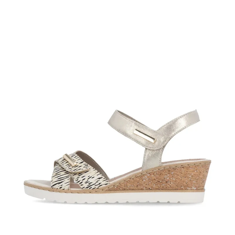 REMONTE R6266-90 Wedge Sandal (Velcro)