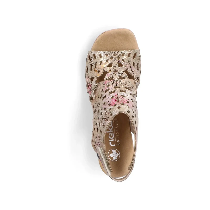 RIEKER 64780-90 Wrapped Sandal Heel