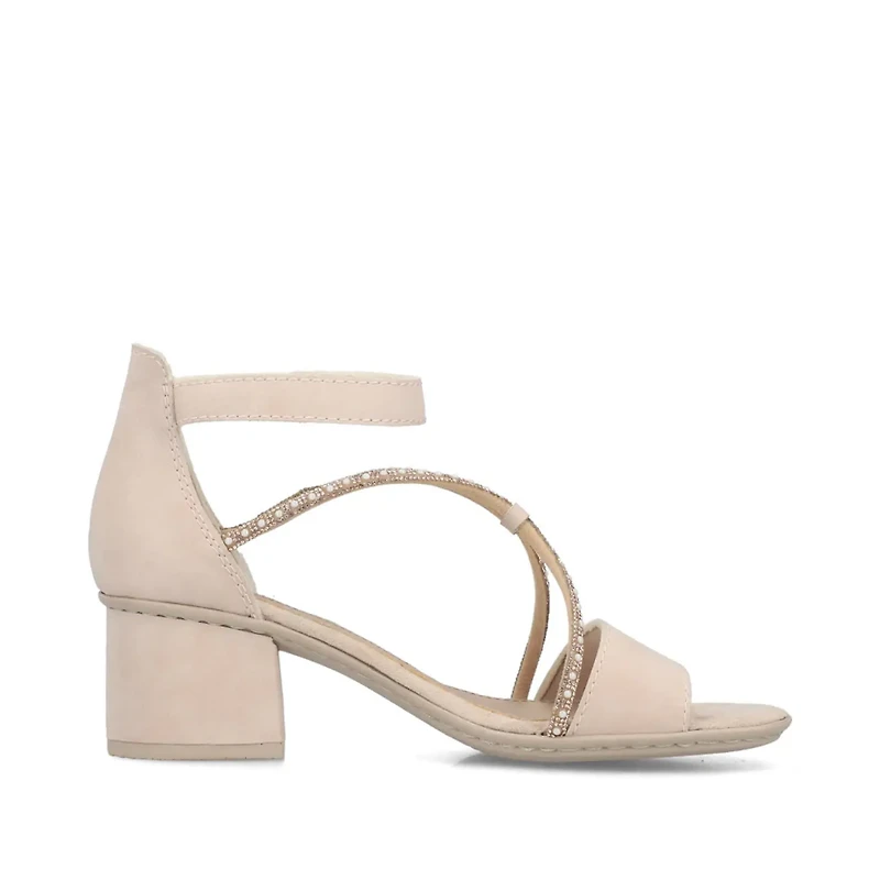 RIEKER 64654-31 Dress Strappy Sandal Low-Heel