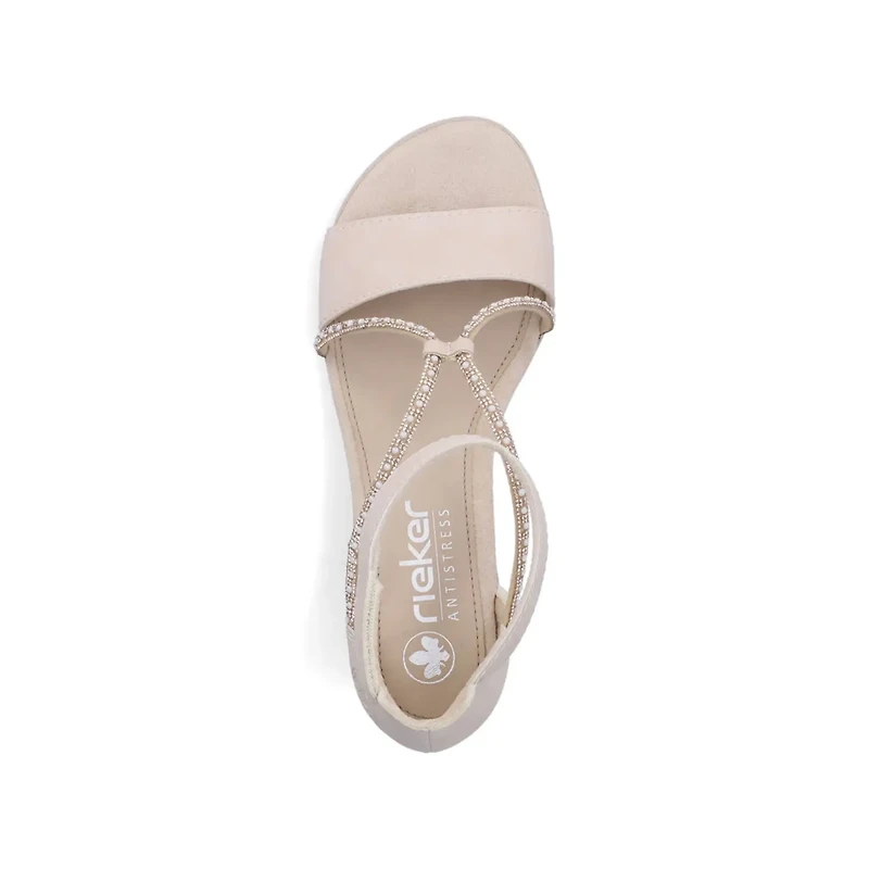 RIEKER 64654-31 Dress Strappy Sandal Low-Heel