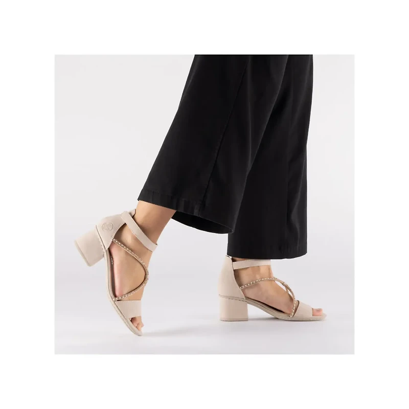 RIEKER 64654-31 Dress Strappy Sandal Low-Heel