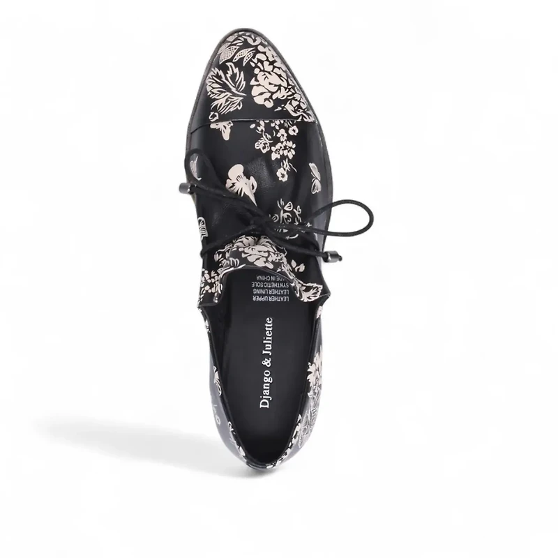DJANGO Kotty MILK+BLACK FLORAL