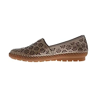 VOLKSWALKERS 1554 Wedge Slip On (High Vamp) STONE