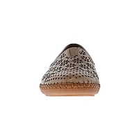 VOLKSWALKERS 1554 Wedge Slip On (High Vamp) STONE