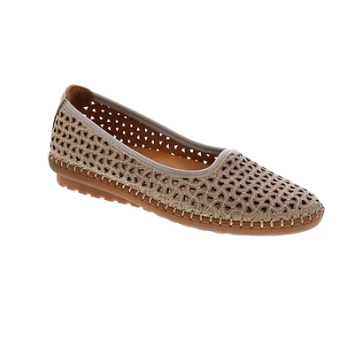 VOLKSWALKERS 1543 Wedge Slip-On STONE