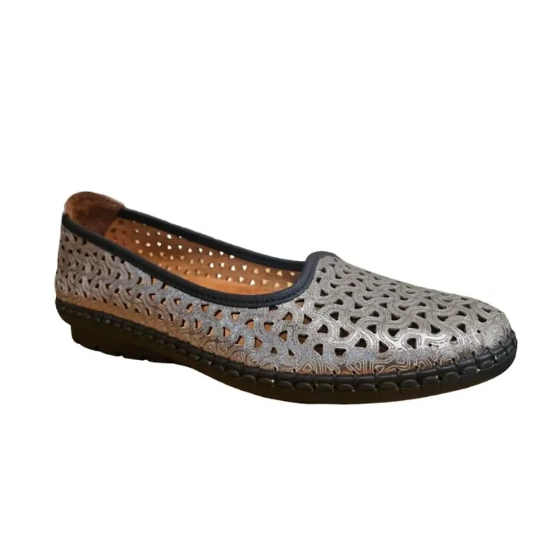 VOLKSWALKERS 1543 Wedge Slip-On SILVER