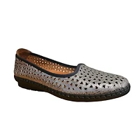 VOLKSWALKERS 1543 Wedge Slip-On SILVER
