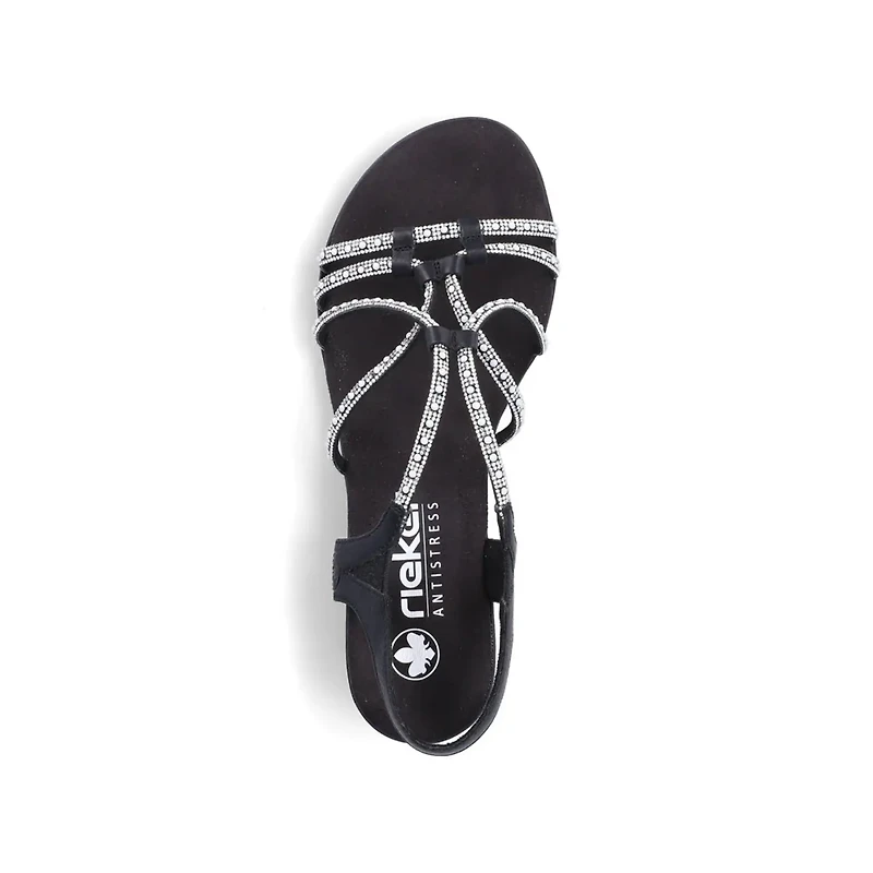 RIEKER 64970-00 Dress Sandal (Sequins)