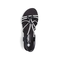 RIEKER 64970-00 Dress Sandal (Sequins)