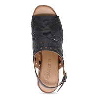 BIZA Kyra Low Heel Sandal (Cut-Outs