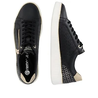 REMONTE D2E00-04 Lace Sneaker (Gold Zip)