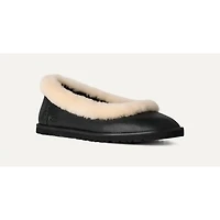 UGG 1178450 Zora Leather Ballet Flat BLK