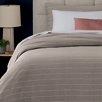 Puckered Stripe Duvet Cover Set