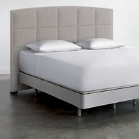 Windowpane Curve Upholstered Headboard