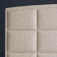 Windowpane Curve Upholstered Bed