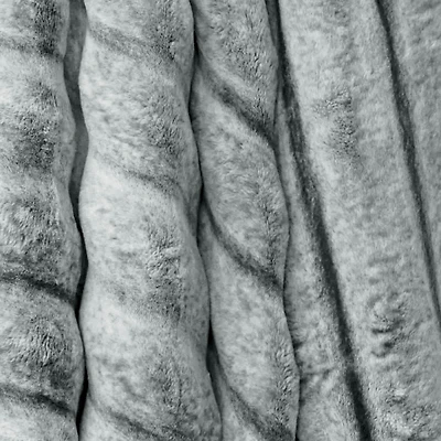 Classic faux fur throw blanket