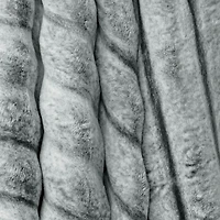 Classic faux fur throw blanket