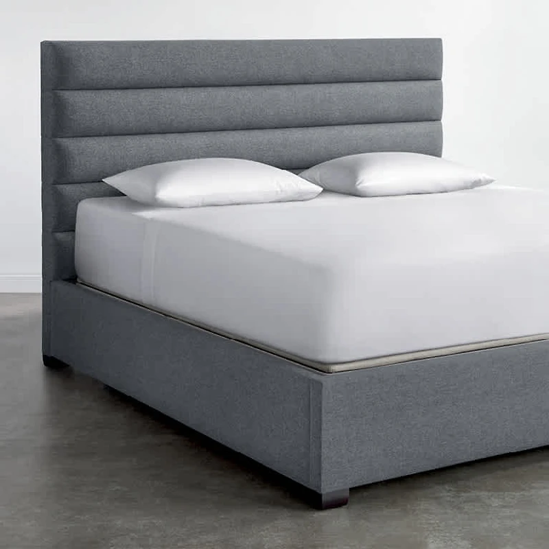 Horizontal Channel Upholstered Bed