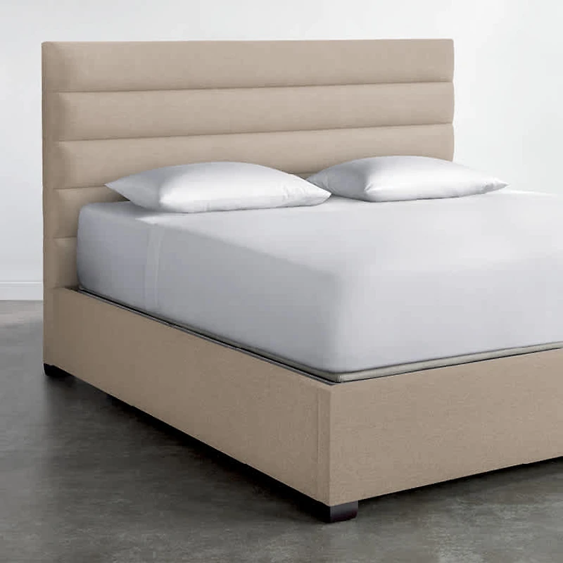 Horizontal Channel Upholstered Bed
