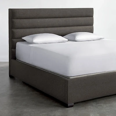 Horizontal Channel Upholstered Bed