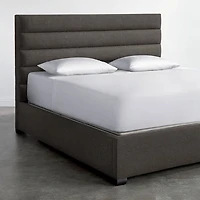 Horizontal Channel Upholstered Bed