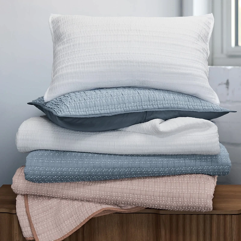 Channel-Stitched Coverlet Set