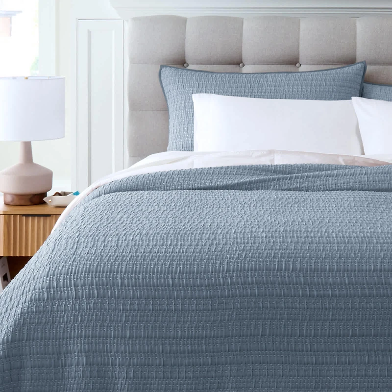 Channel-Stitched Coverlet Set
