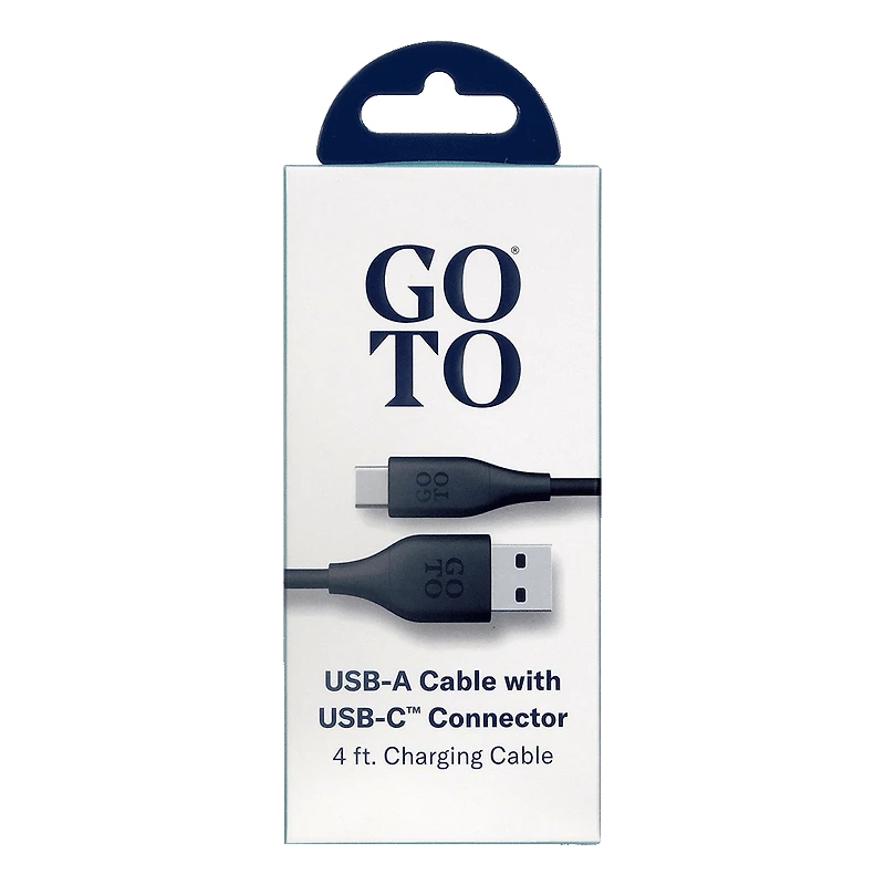 GoTo® USB C to A Cable, 4 ft