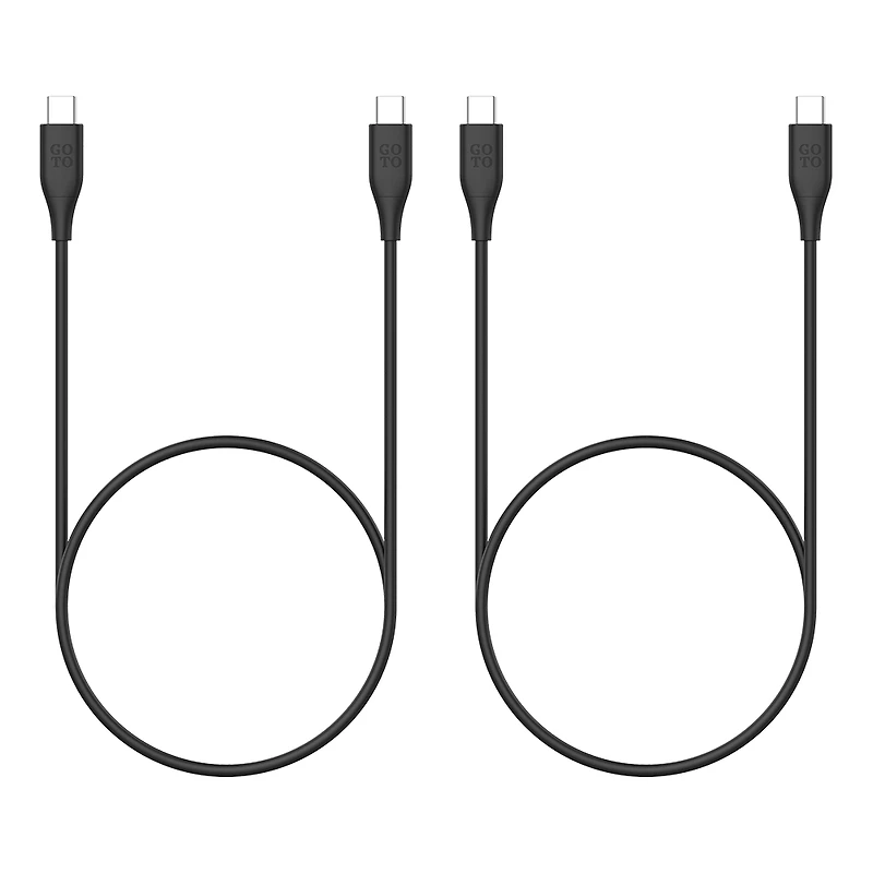 GoTo™ 2-Pack USB-C to USB-C Cable, 6 ft