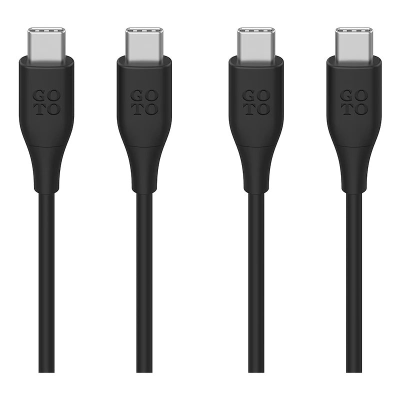 GoTo™ 2-Pack USB-C to USB-C Cable, 6 ft