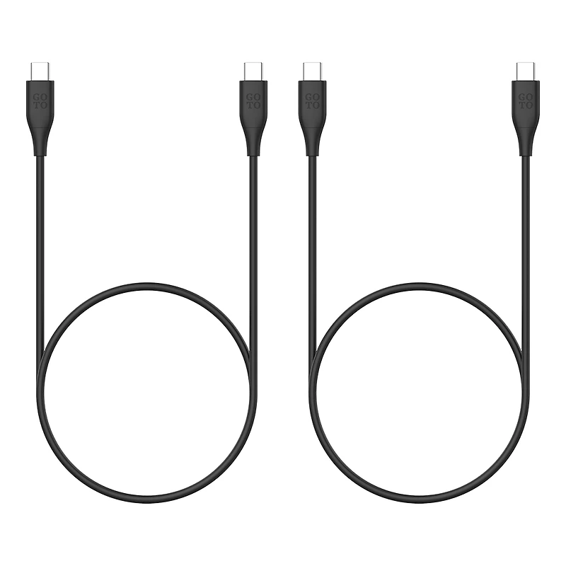 GoTo™ 2-Pack USB-C to USB-C Cable, 6 ft