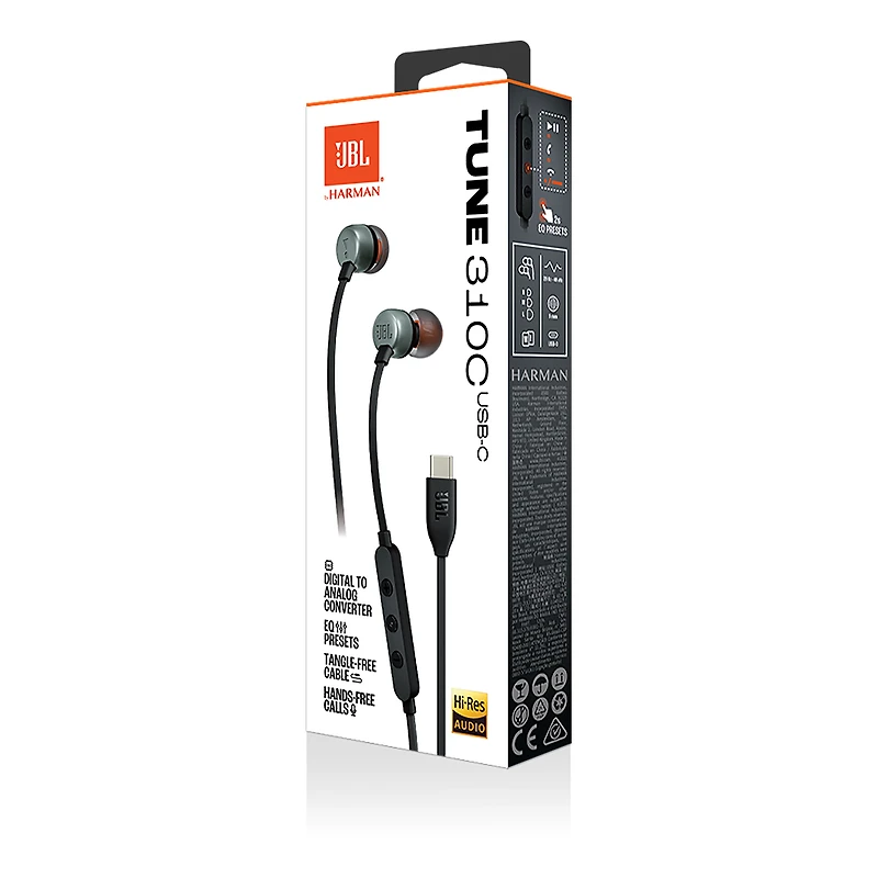 JBL Tune 310C Wired Buds, USB-C