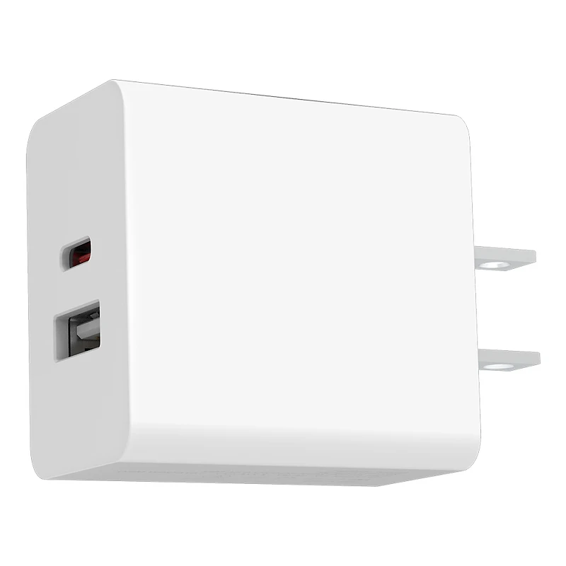 32W Dual Port USB-A and USB-C Wall Charger for REVVL