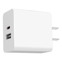 32W Dual Port USB-A and USB-C Wall Charger for REVVL