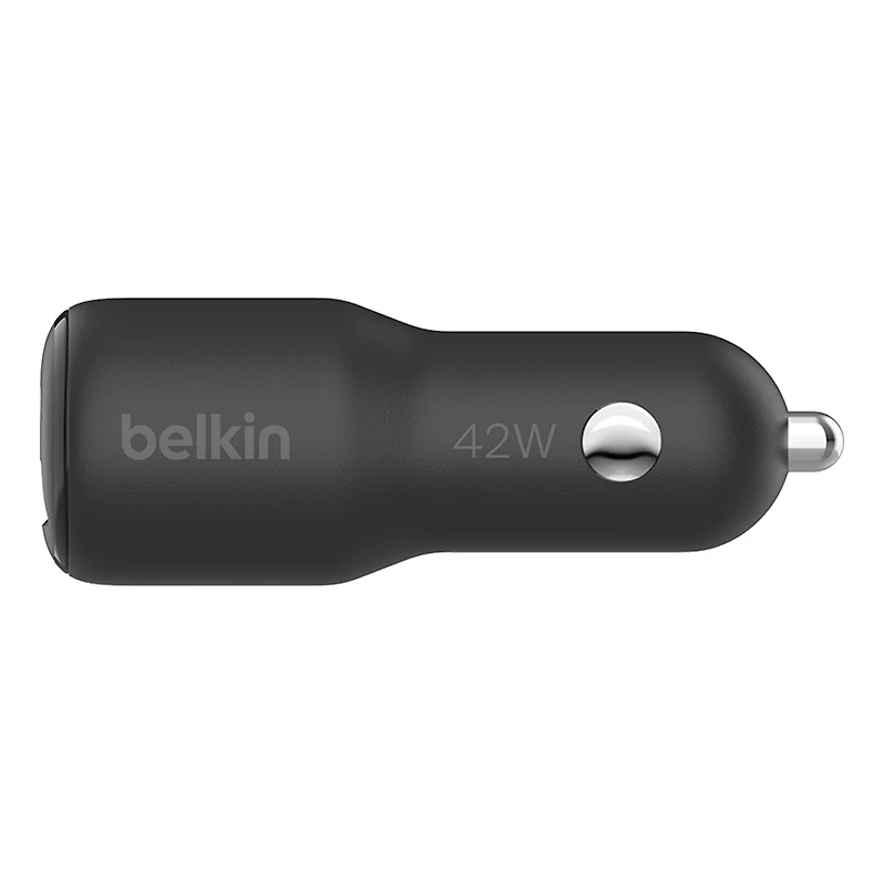 Belkin 42W Dual Car Charger with USB-C to USB-C Cable, 1m