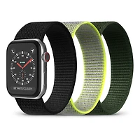 PureGear Velcro Watch Bands 3-Pack for Apple Watch 42/44/45/46/49mm