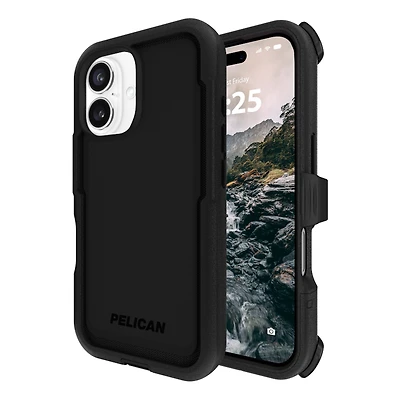Pelican Voyager Case w/ Phone Holster/Stand, MagSafe for iPhone 16