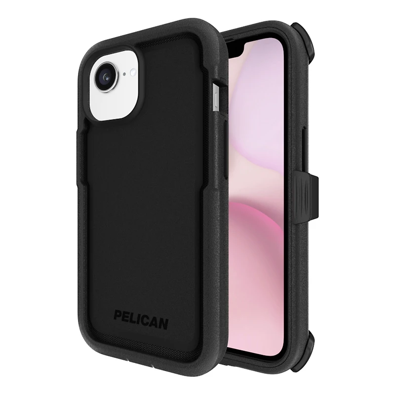 Pelican Voyager Case, w/ Phone Holster/Stand, MagSafe for iPhone 16e/15/14/13