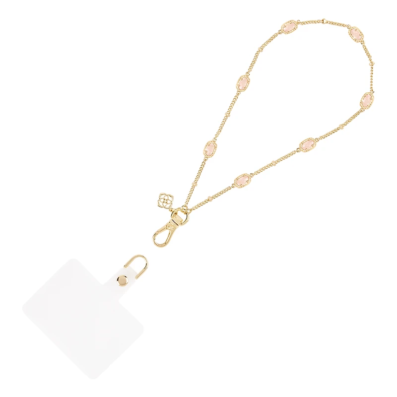 Kendra Scott Emilie Rose Quartz Phone Charm
