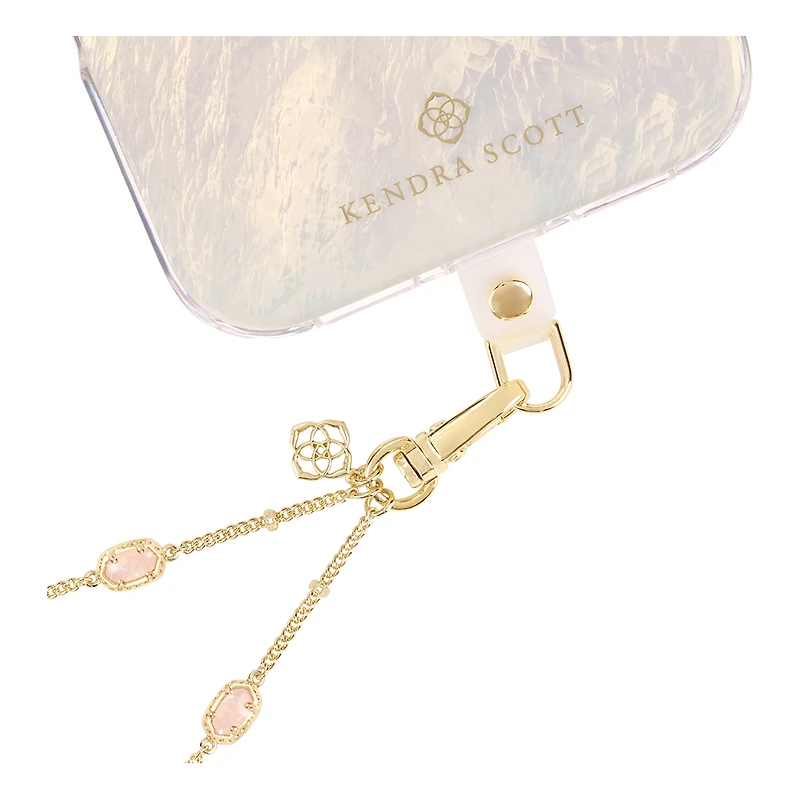 Kendra Scott Emilie Rose Quartz Phone Charm