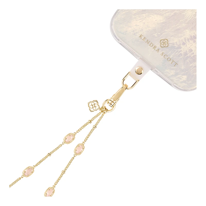 Kendra Scott Emilie Rose Quartz Phone Charm
