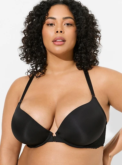 XO Plunge Push-Up Front-Close Bra