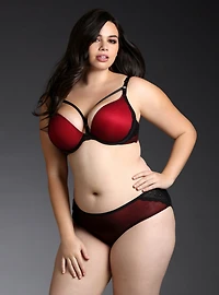 Cage Back Mesh Hipster Panty