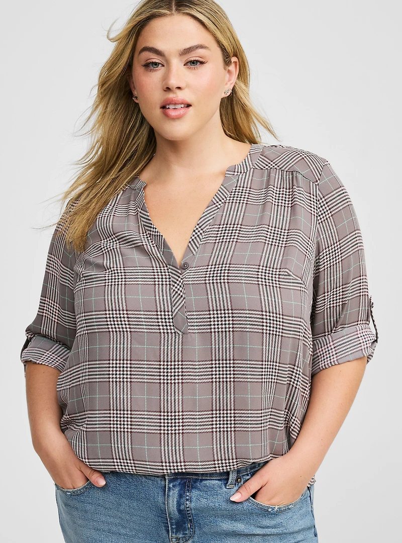 Harper 3/4 Sleeve Pullover Blouse