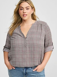 Harper 3/4 Sleeve Pullover Blouse