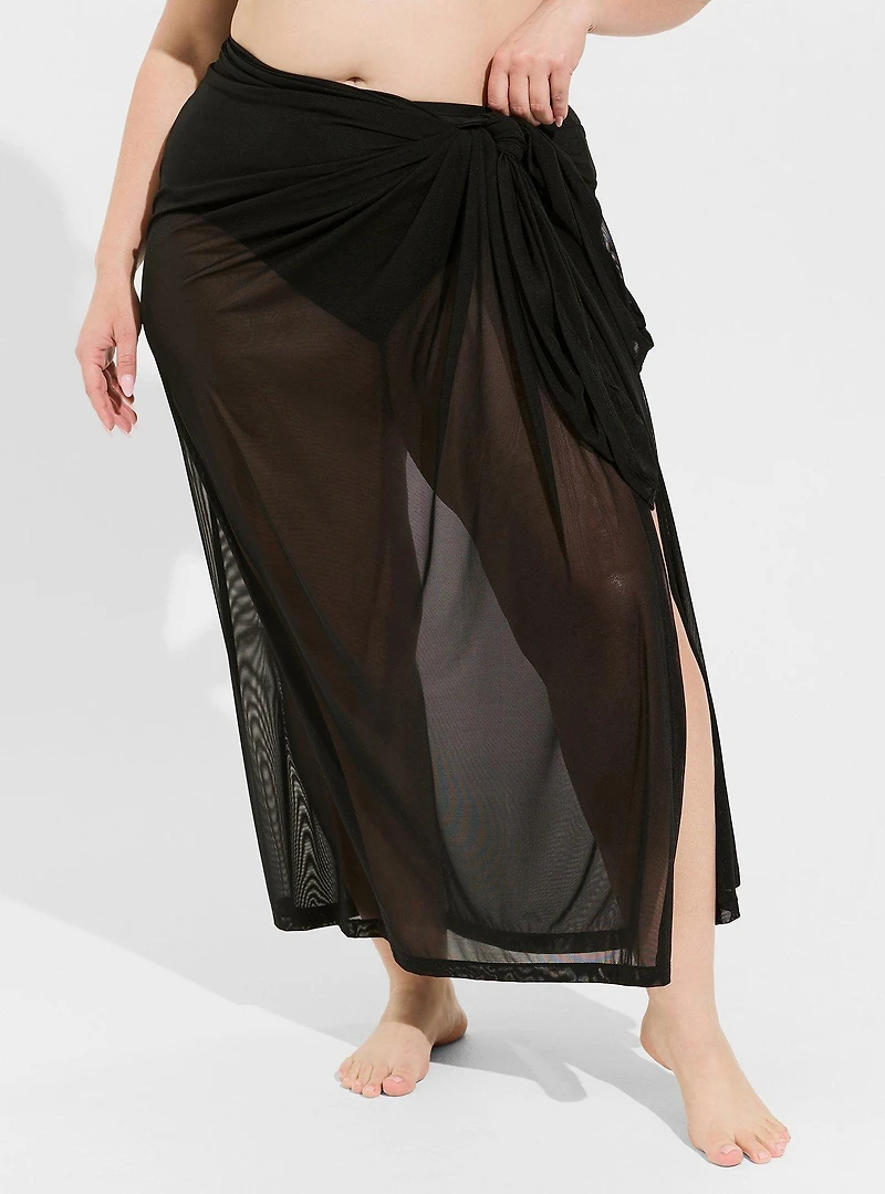 Mesh Sarong Swim Cover-Up