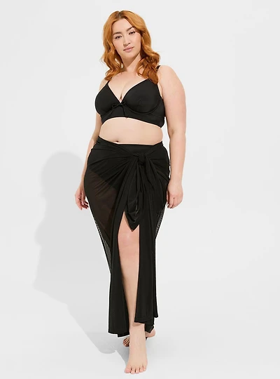 Mesh Sarong Swim Cover-Up