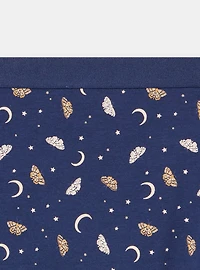 Cotton Mid-Rise Lace Trim Hipster Panty