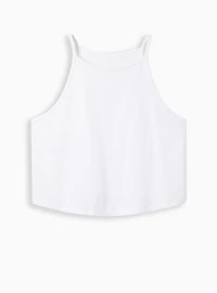 Foxy High Neck Crop Top