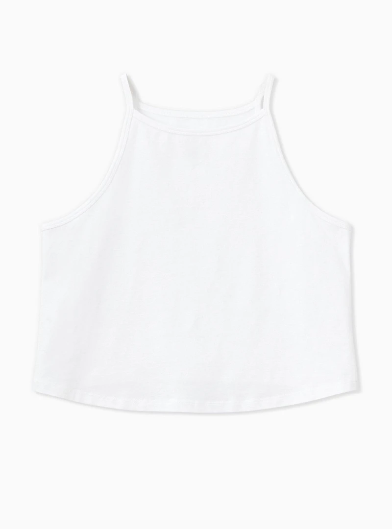 Foxy High Neck Crop Top